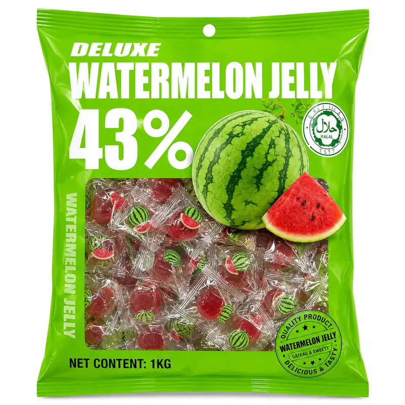 Gummy de Melancia 43% suco da Fruta | Balas Jelly Veggie